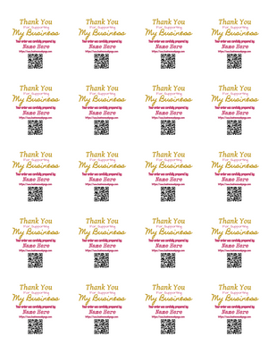 Multipurpose Thank You for your Business Labels